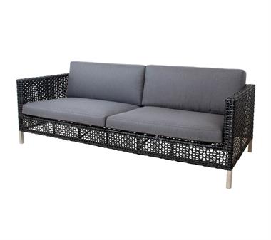 Cane-line hyndesæt til Connect 3 pers. sofa i grå sunbrella stof